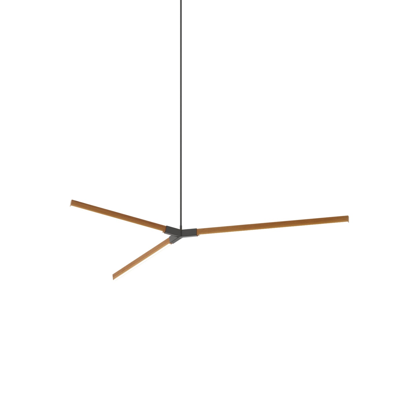 Bough Middle LED Pendant Light in Heart Pine (Reclaimed)/Slate Grey.