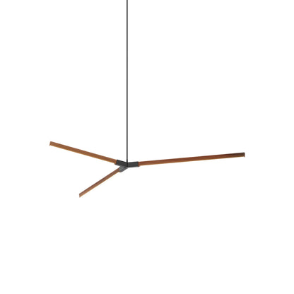 Bough Middle LED Pendant Light in Water Tower Redwood/Blackened.