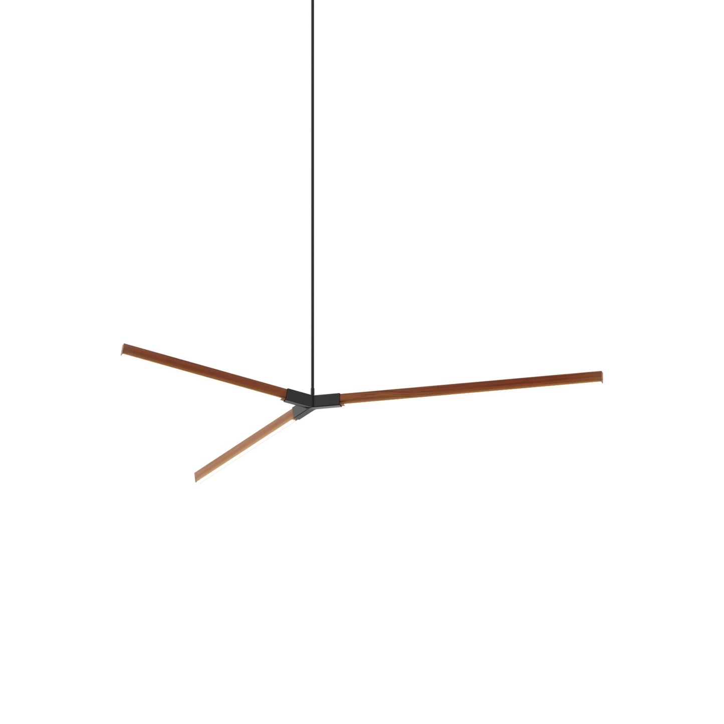 Bough Middle LED Pendant Light in Water Tower Redwood/Matte Black.