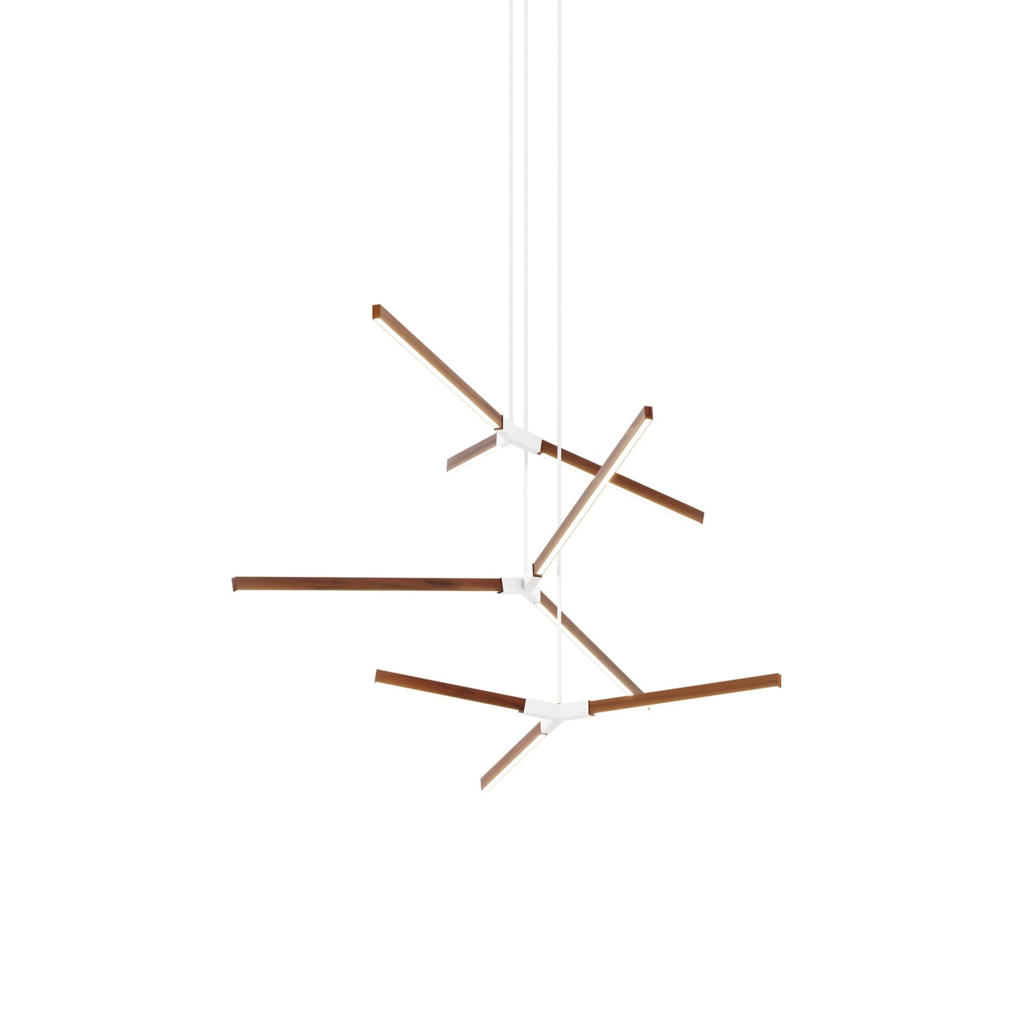 Bough Multi Light LED Chandelier in Water Tower Redwood/White.