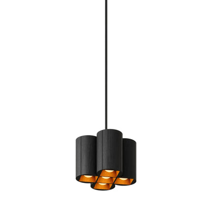 Colonnade Cross Chandelier in Black Salvaged NYC Pin Oak/Matte Black (5-Light).