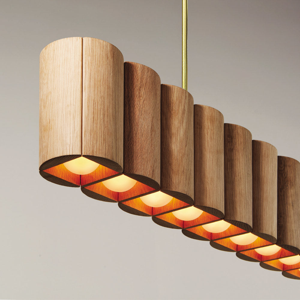 Colonnade Linear Chandelier in Detail.