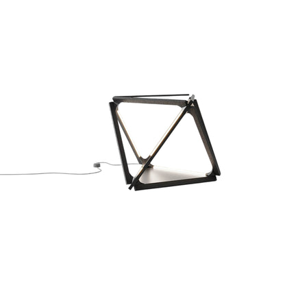 Diamond LED Table Lamp in Ebonized Oak/Blackened.