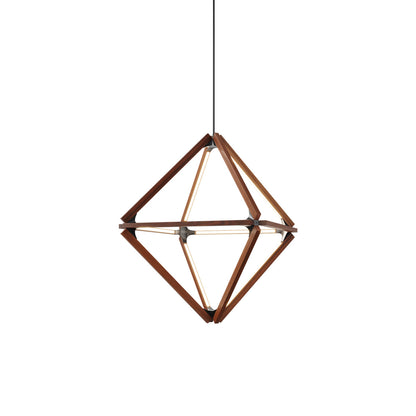 Diamond Little LED Pendant Light in Water Tower Redwood/Blackened.