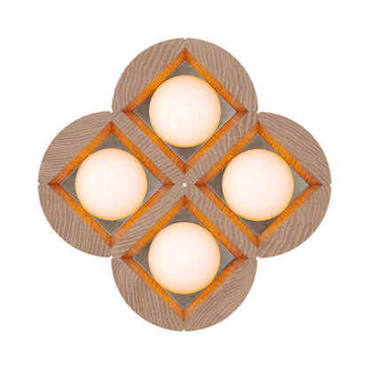 Dot Wall Light in Clear White Oak (4-Light).