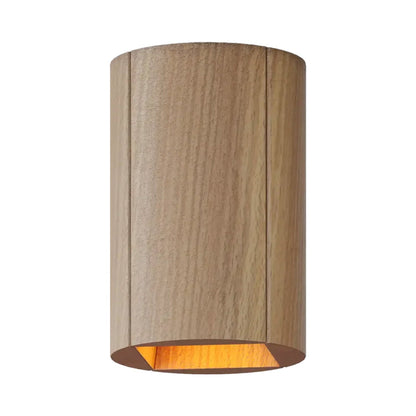 Pillar Flush Mount Ceiling Light in Clear White Oak.