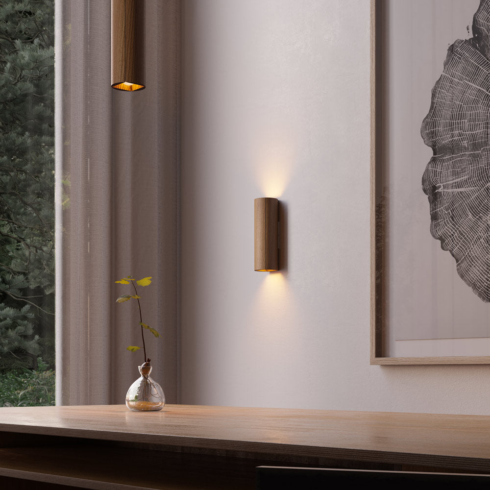Pillar Wall Light in living room.