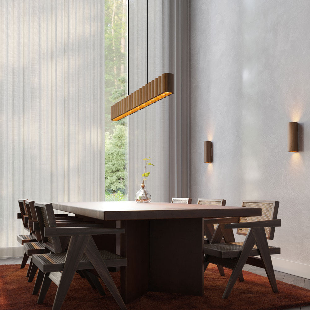 Pillar Wall Light in living room.