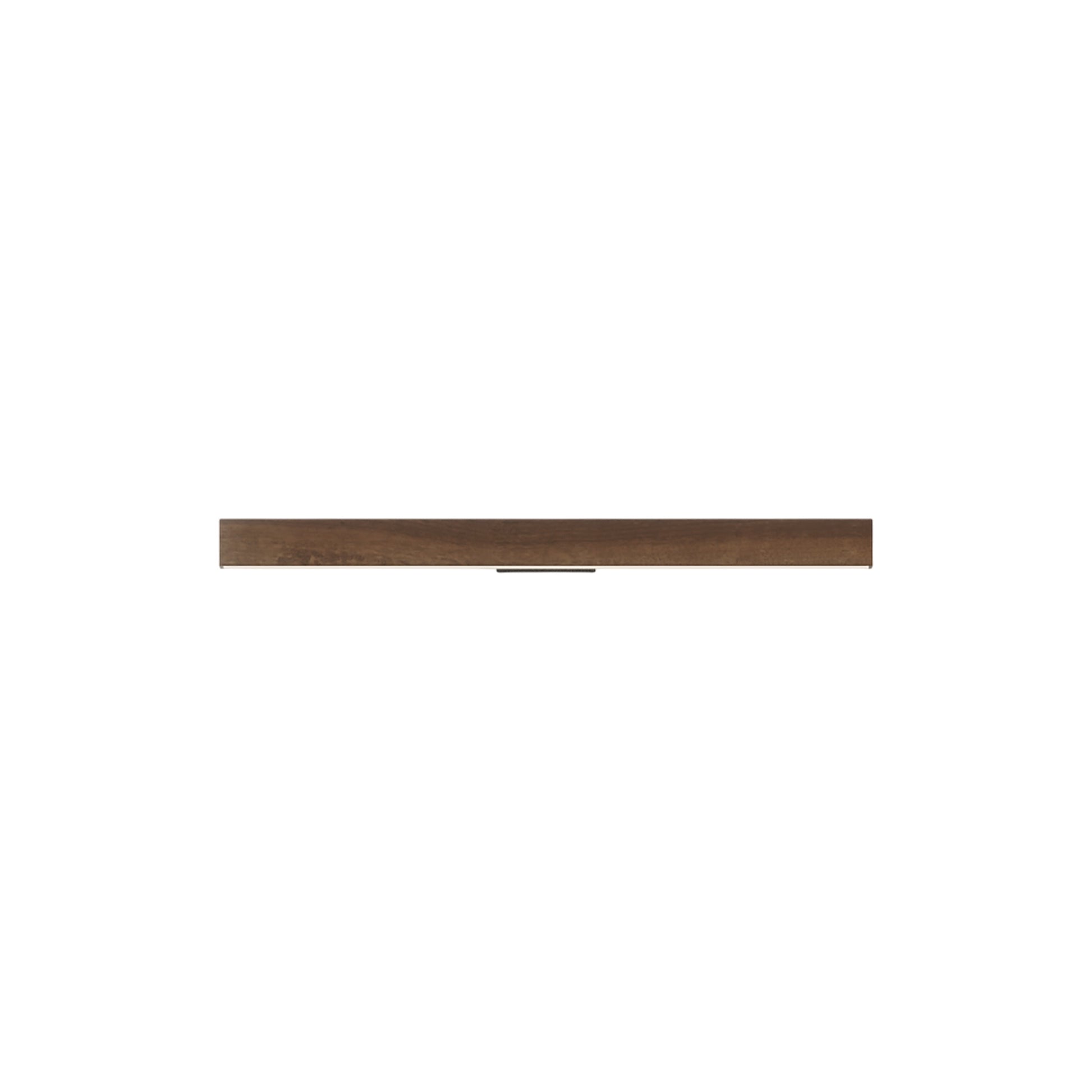Ray 1.5ft Directional LED Wall Light in American Walnut/Slate Grey.