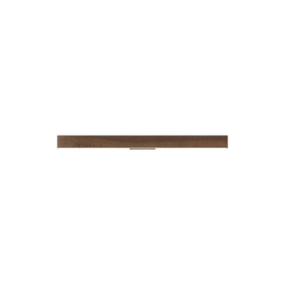 Ray 1.5ft Directional LED Wall Light in American Walnut/Slate Grey.