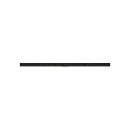Ray 3ft Directional LED Wall Light in Ebonized Oak/Slate Grey.