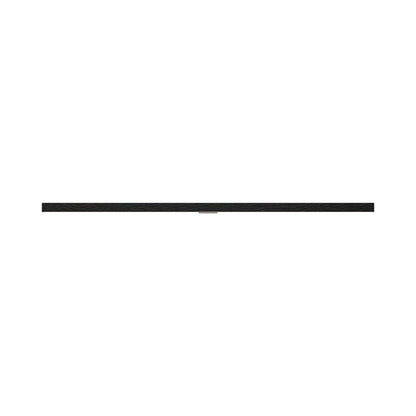 Ray 4ft Directional LED Wall Light in Ebonized Oak/Slate Grey.
