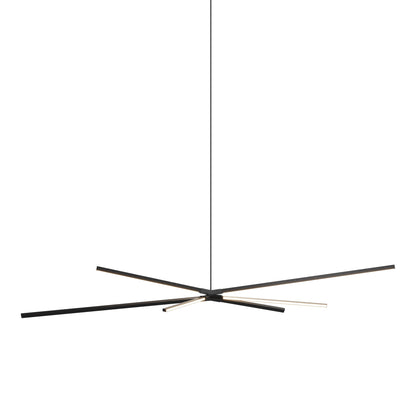 Skybang Big LED Pendant Light in Ebonized Oak/Blackened.
