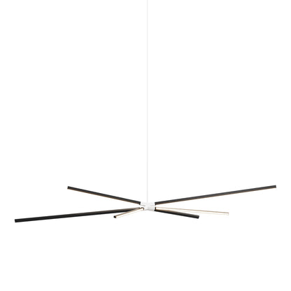 Skybang Big LED Pendant Light in Ebonized Oak/White.