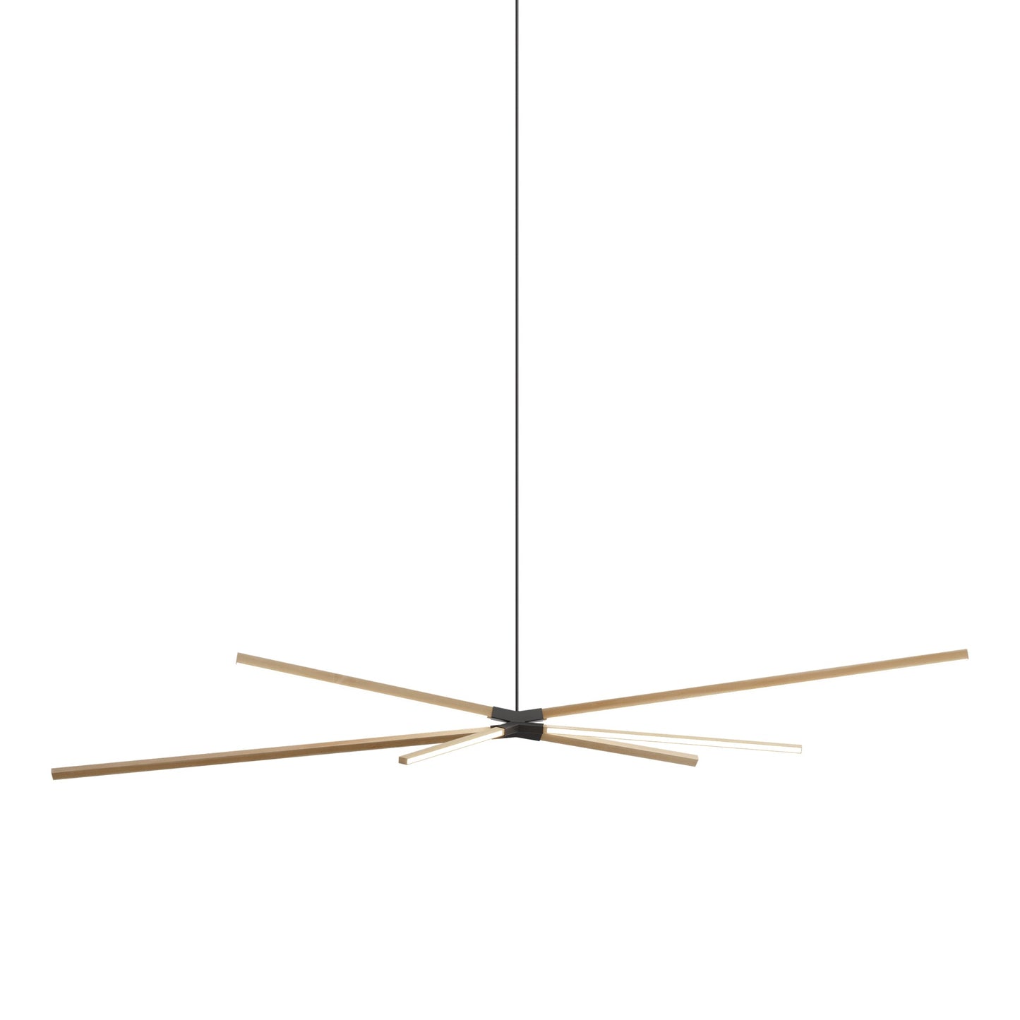Skybang Big LED Pendant Light in Maple/Slate Grey.