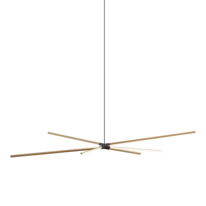 Skybang Big LED Pendant Light in Maple/Slate Grey.