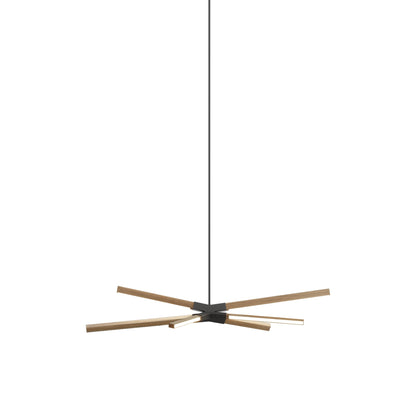 Skybang Little LED Pendant Light in Clear White Oak (Slate Grey).