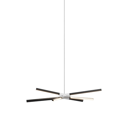 Skybang Little LED Pendant Light in Ebonized Oak (Brushed Nickel).