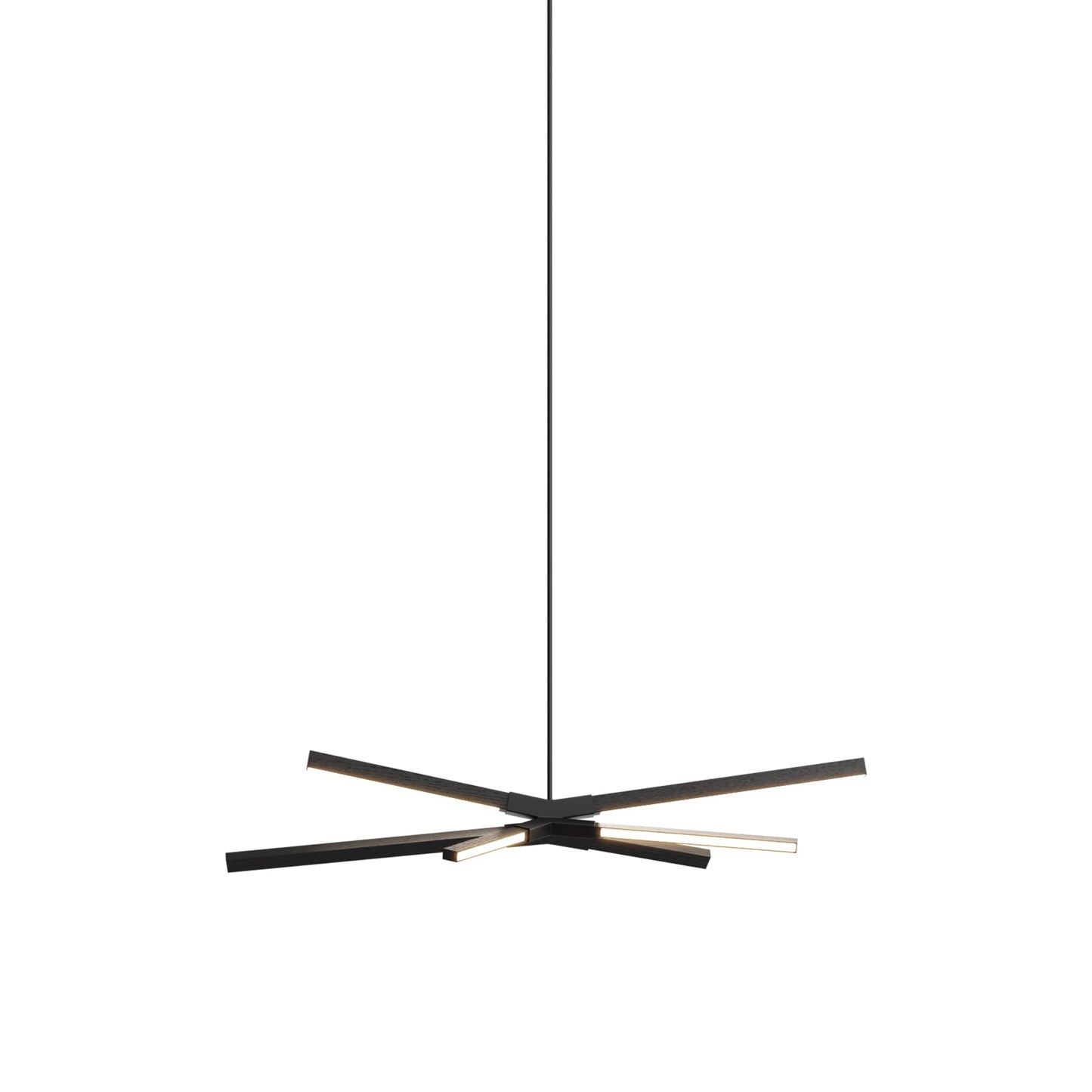 Skybang Little LED Pendant Light in Ebonized Oak (Matte Black).