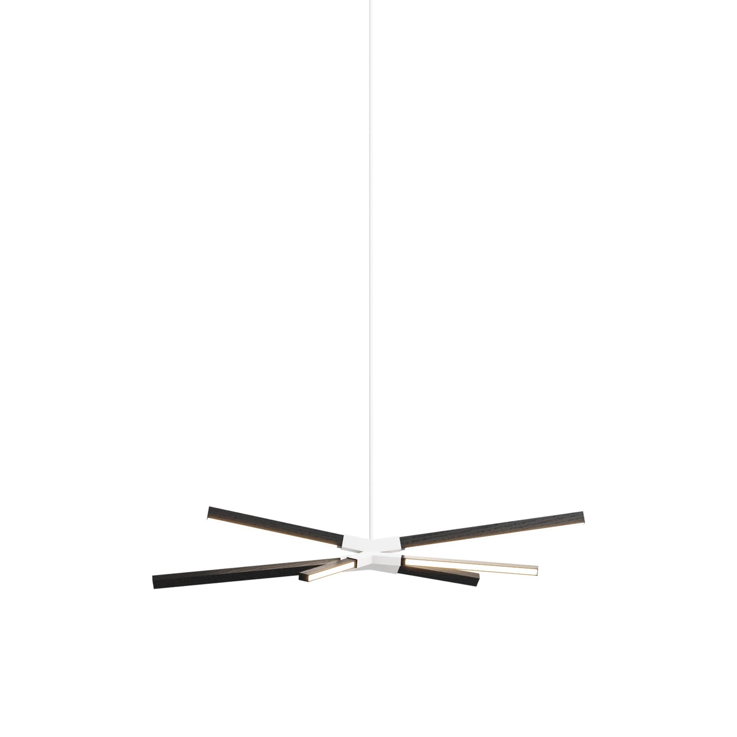 Skybang Little LED Pendant Light in Ebonized Oak (White).