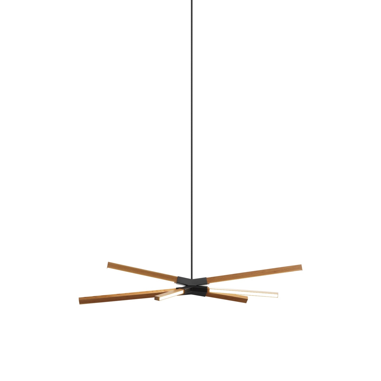 Skybang Little LED Pendant Light in Heart Pine (Reclaimed) (Blackened).