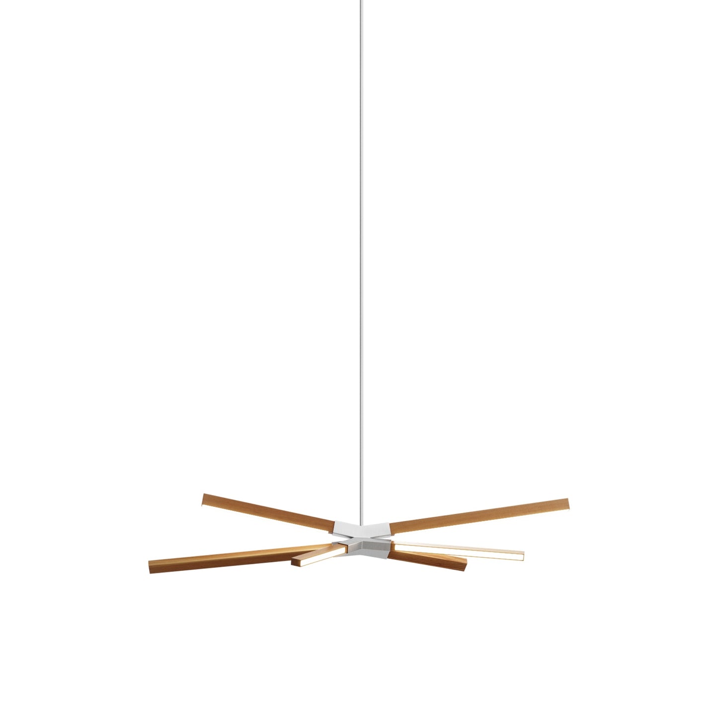 Skybang Little LED Pendant Light in Heart Pine (Reclaimed) (Brushed Nickel).