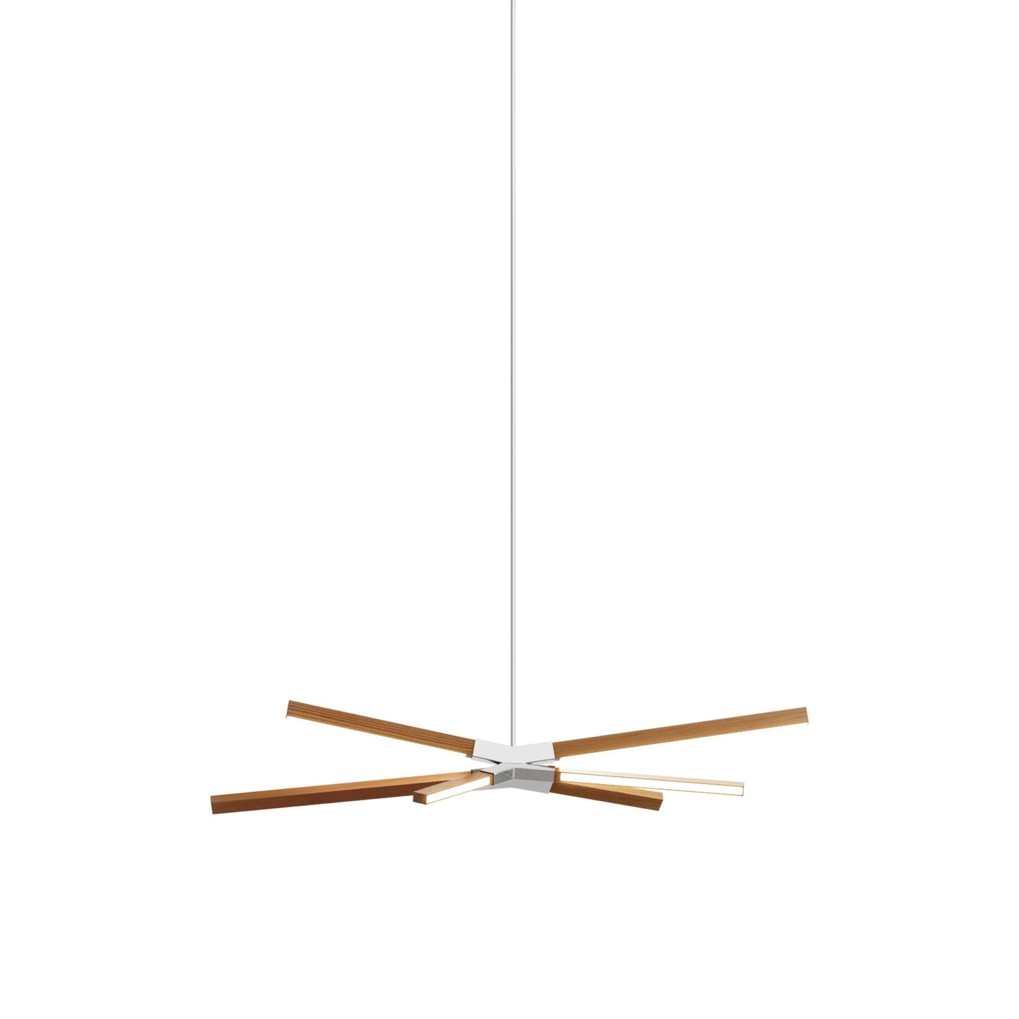 Skybang Little LED Pendant Light in Heart Pine (Reclaimed) (Polished Nickel).