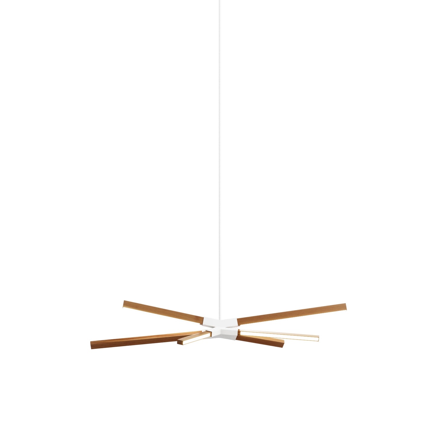 Skybang Little LED Pendant Light in Heart Pine (Reclaimed) (White).
