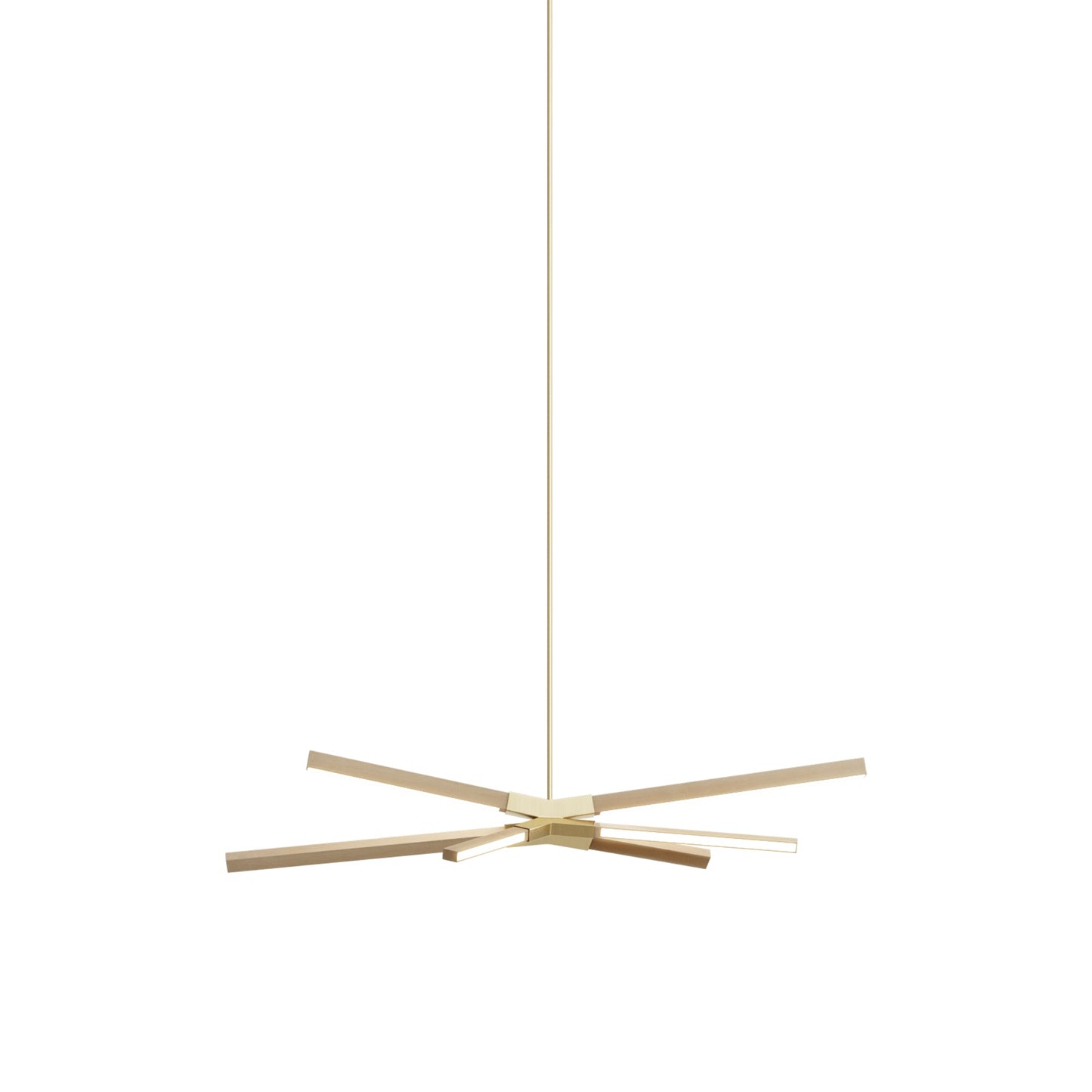 Skybang Little LED Pendant Light in Maple (Brushed Brass).