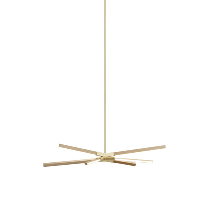 Skybang Little LED Pendant Light in Maple (Brushed Brass).