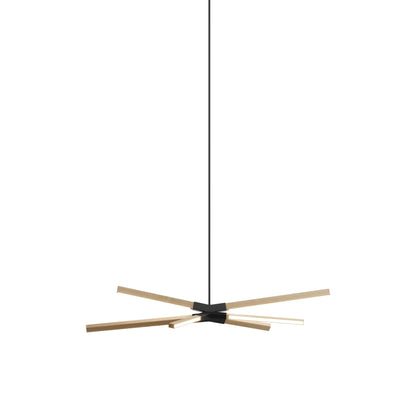 Skybang Little LED Pendant Light in Maple (Matte Black).