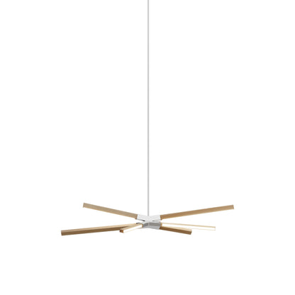 Skybang Little LED Pendant Light in Maple (Polished Nickel).