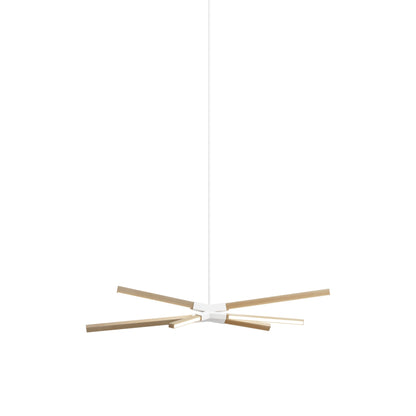 Skybang Little LED Pendant Light in Maple (White).