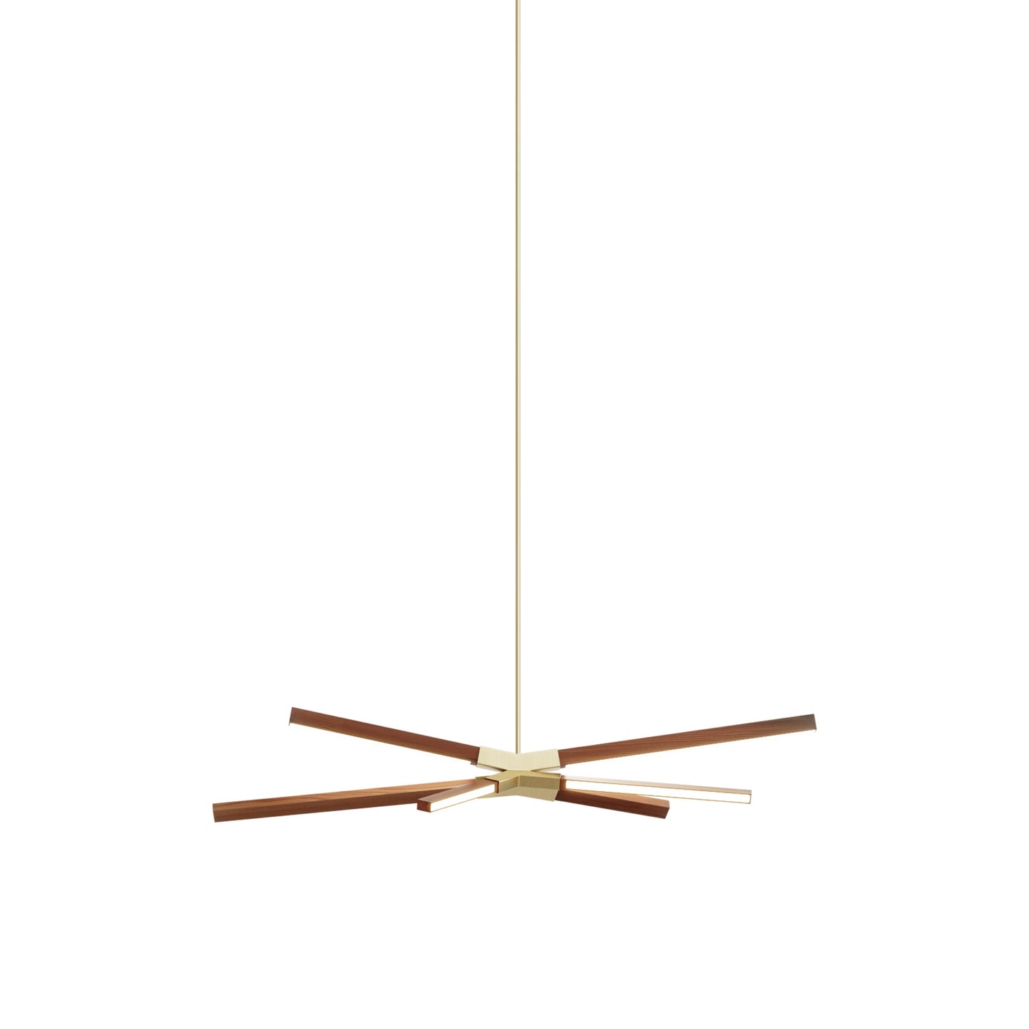 Skybang Little LED Pendant Light in Water Tower Redwood (Brushed Brass).