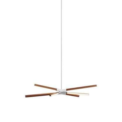 Skybang Little LED Pendant Light in Water Tower Redwood (Brushed Nickel).