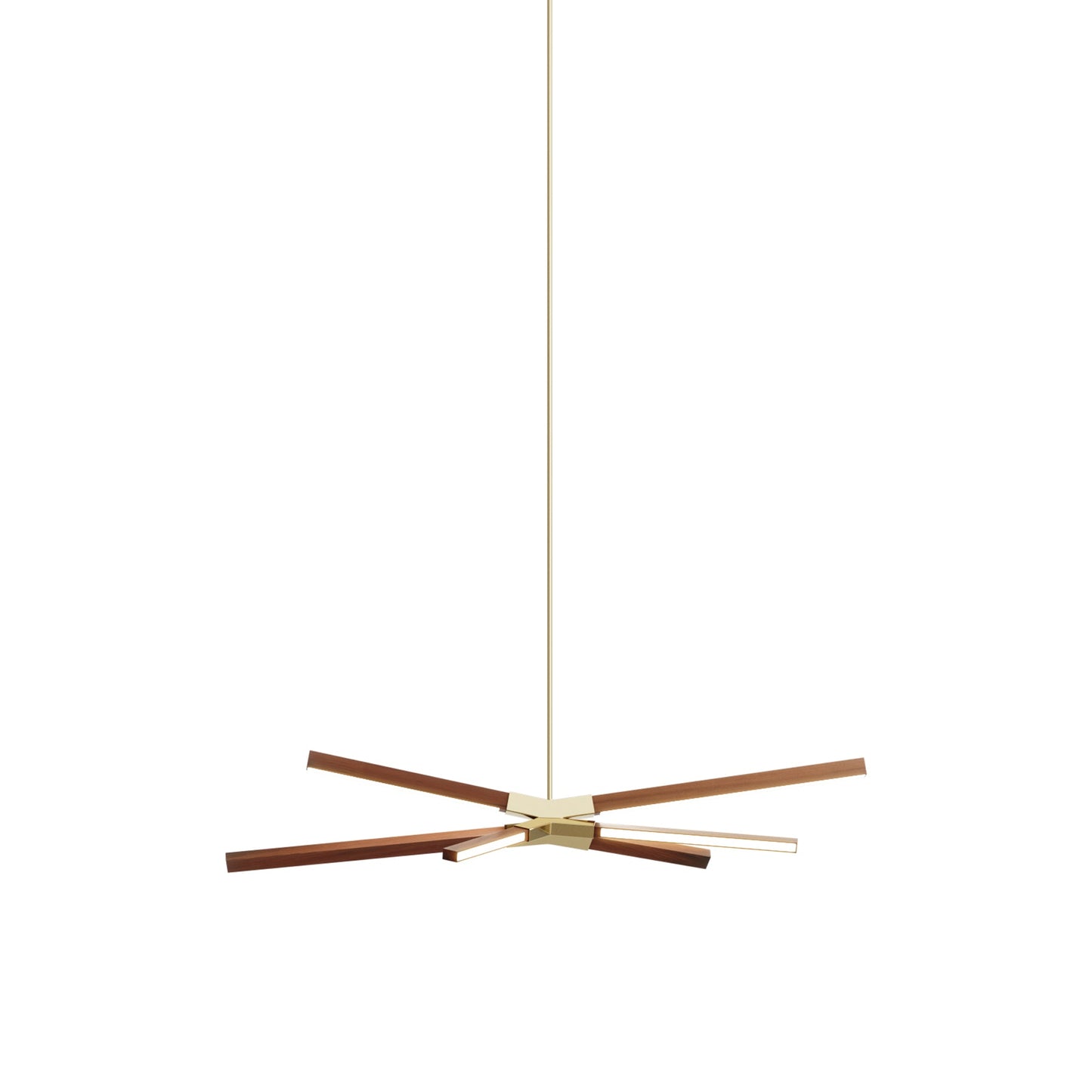 Skybang Little LED Pendant Light in Water Tower Redwood (Polished Brass).