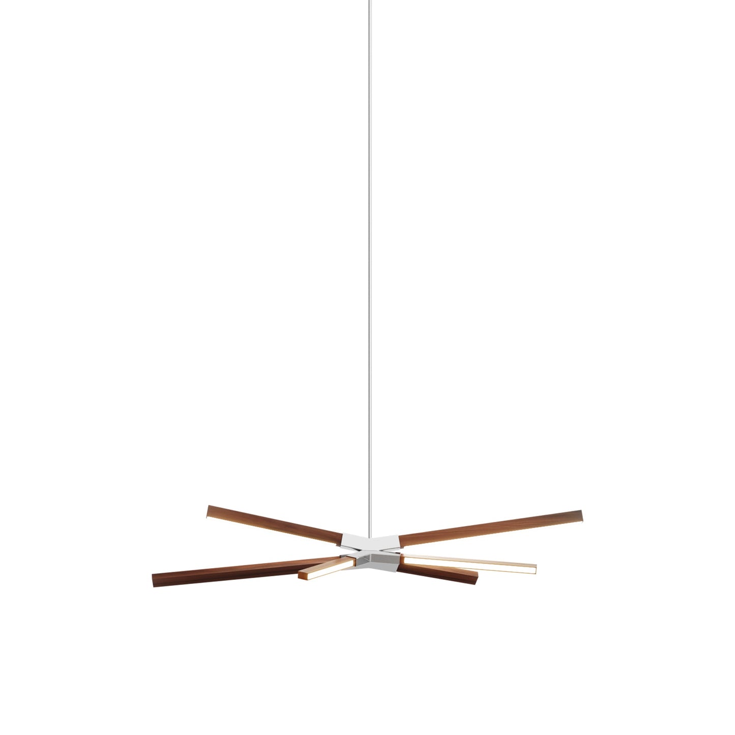 Skybang Little LED Pendant Light in Water Tower Redwood (Polished Nickel).