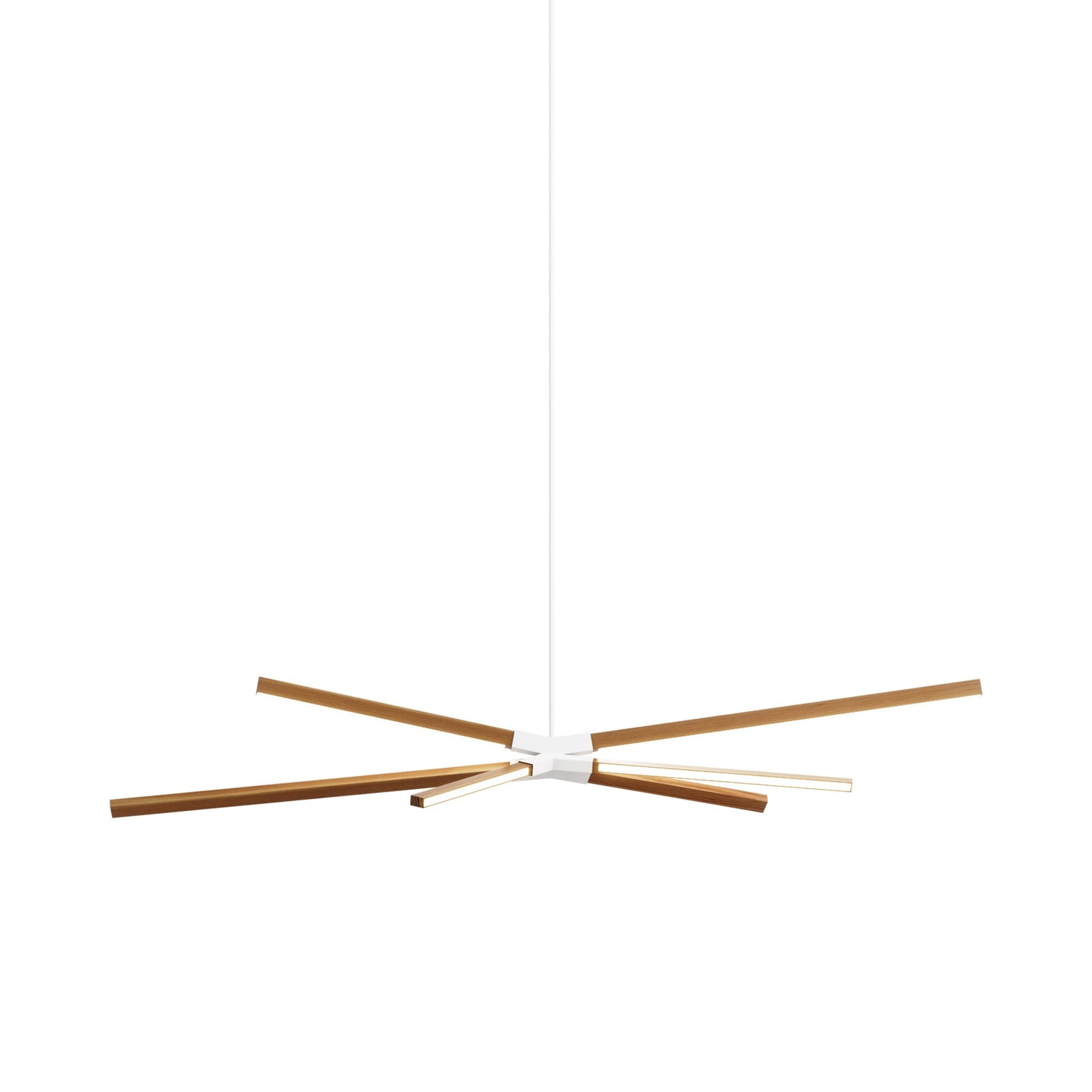 Skybang Middle LED Pendant Light in Heart Pine (Reclaimed)/White.