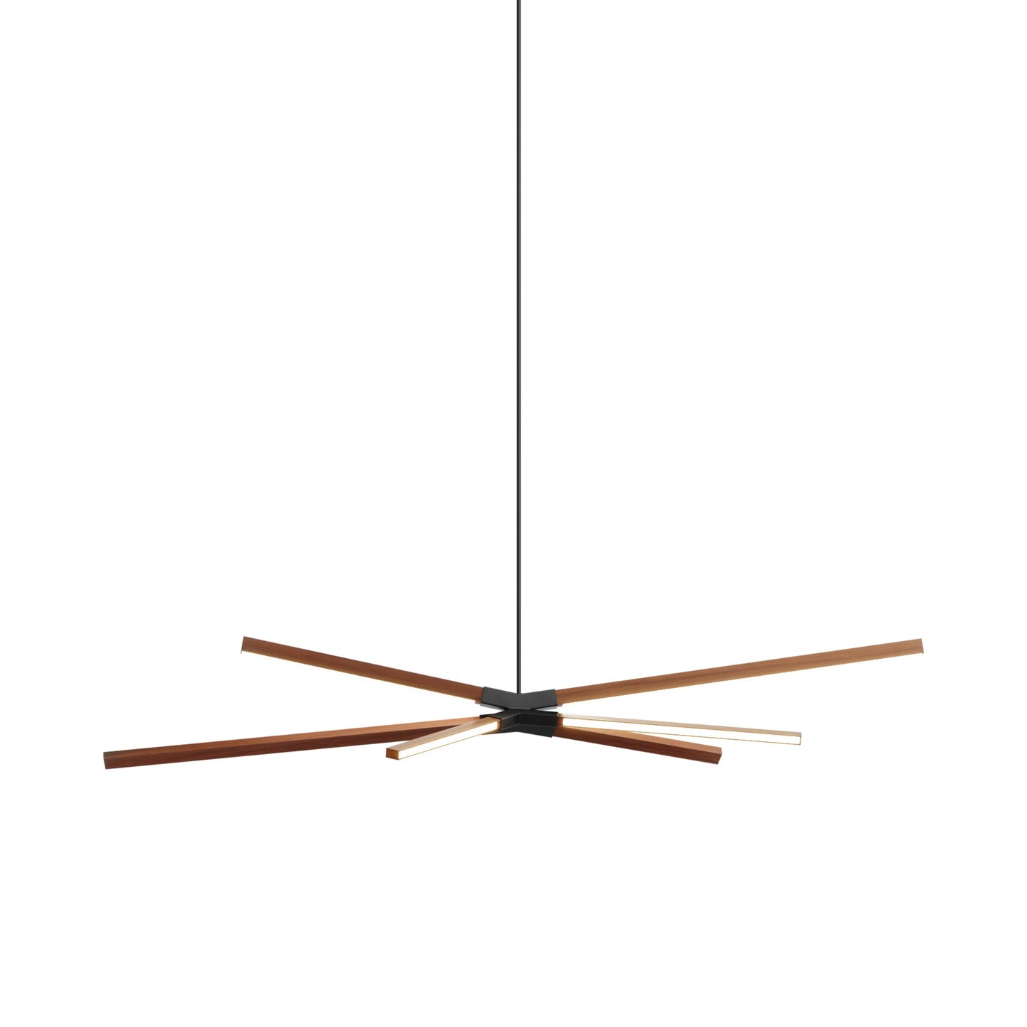 Skybang Middle LED Pendant Light in Water Tower Redwood/Blackened.