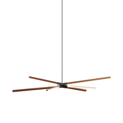 Skybang Middle LED Pendant Light in Water Tower Redwood/Blackened.