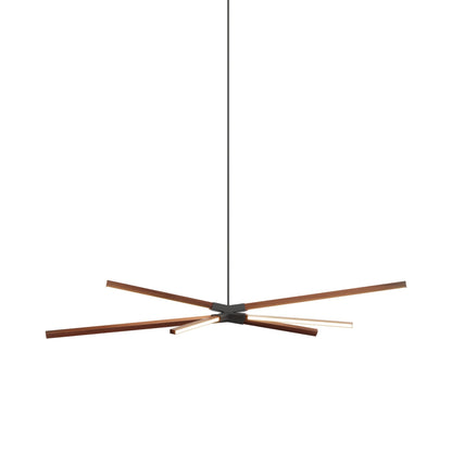 Skybang Middle LED Pendant Light in Water Tower Redwood/Slate Grey.