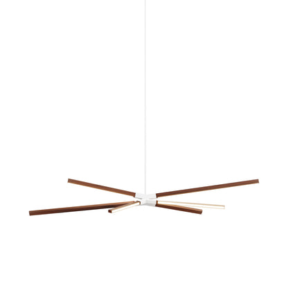 Skybang Middle LED Pendant Light in Water Tower Redwood/White.