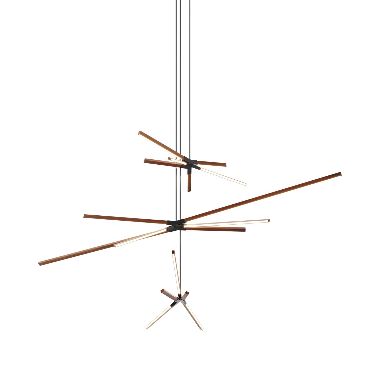 Skybang Multi Light LED Chandelier in Water Tower Redwood/Blackened.