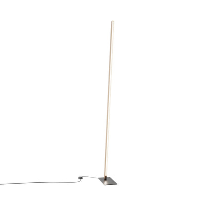 Torch LED Floor Lamp in American Walnut/Blackened.