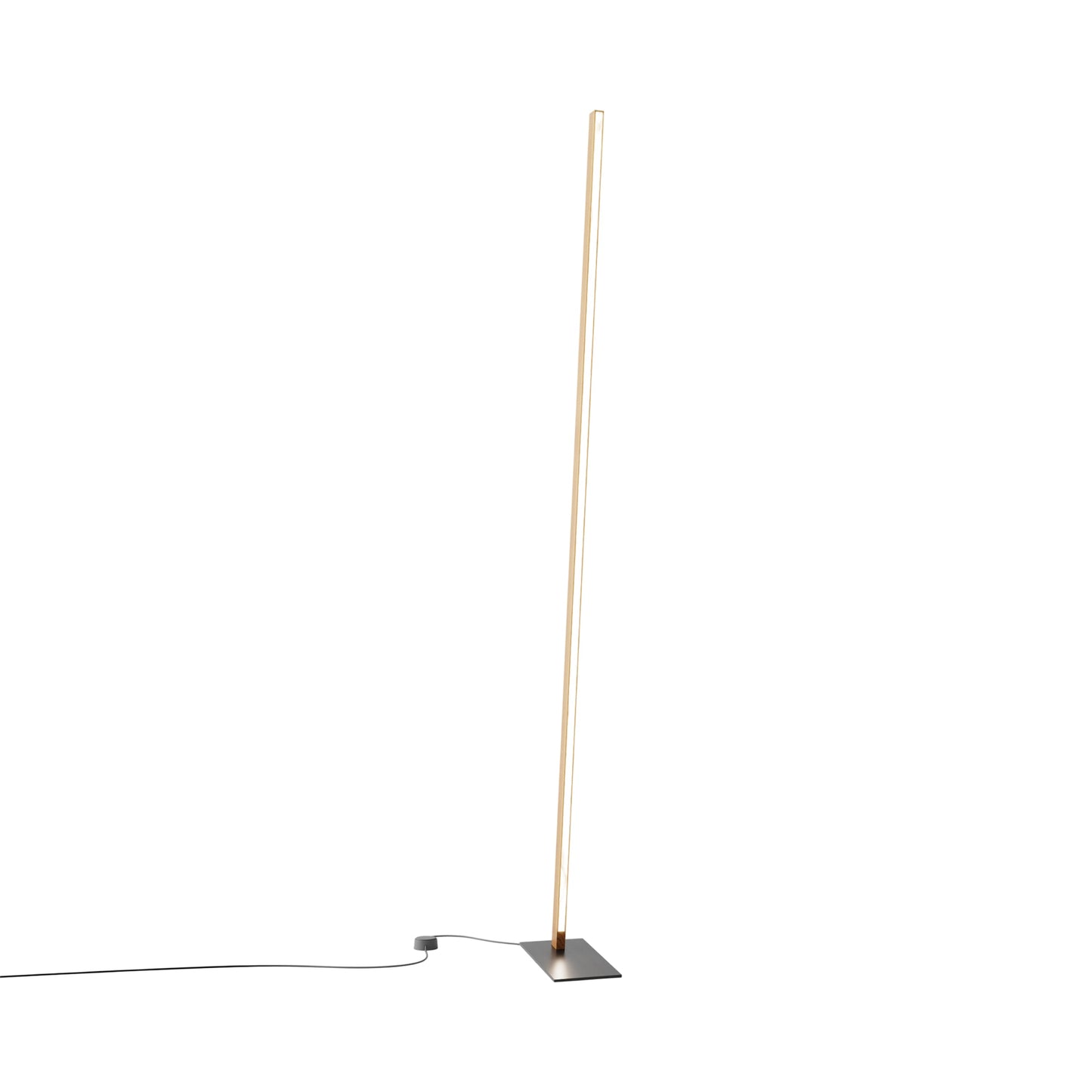 Torch LED Floor Lamp in Heart Pine (Reclaimed)/Blackened.