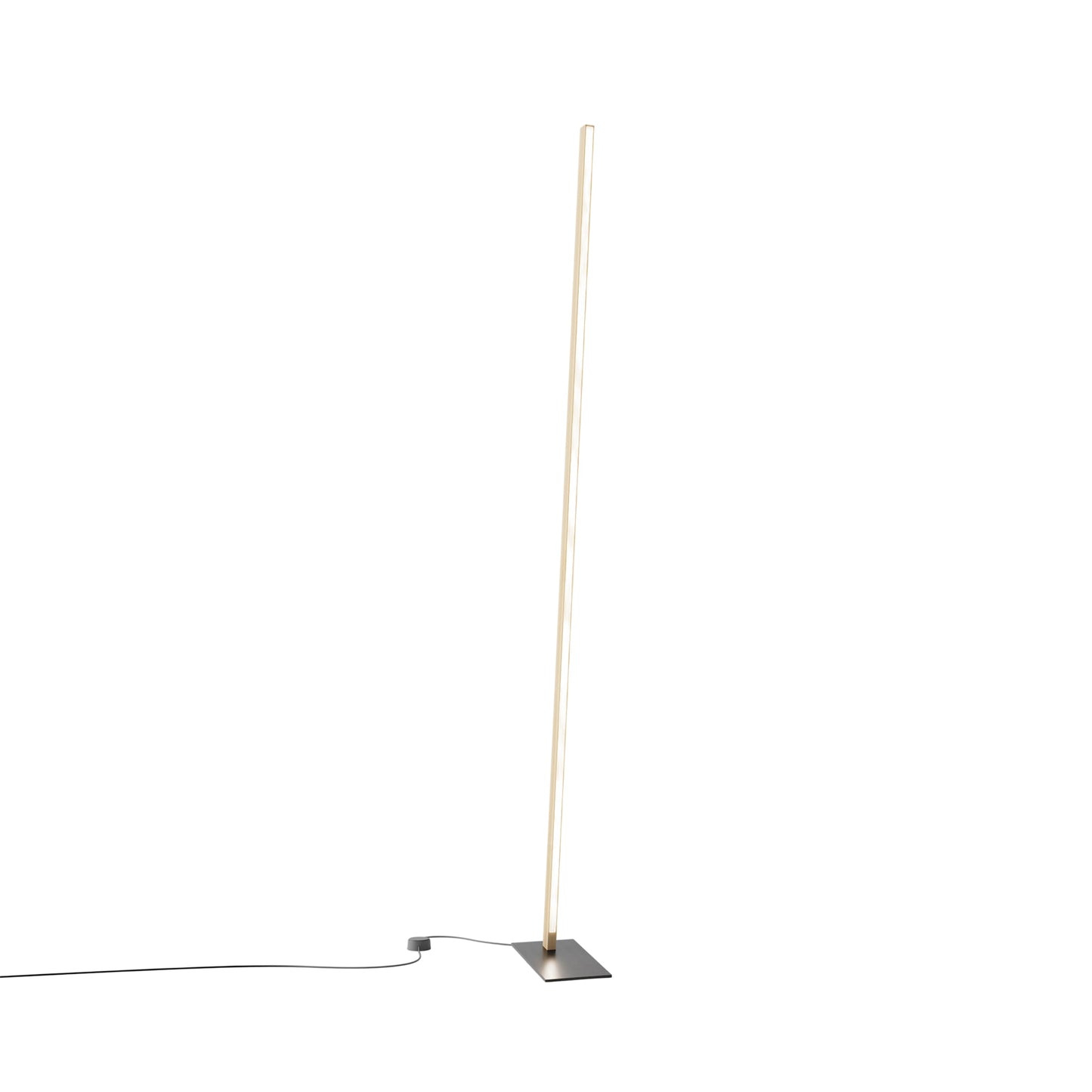 Torch LED Floor Lamp in Maple/Blackened.
