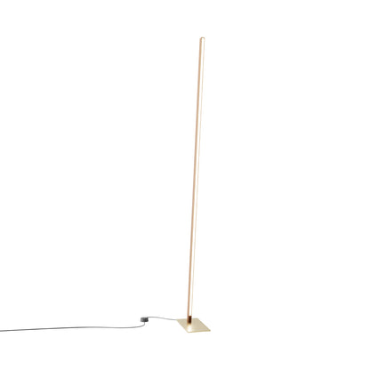 Torch LED Floor Lamp in Water Tower Redwood/Brushed Brass.
