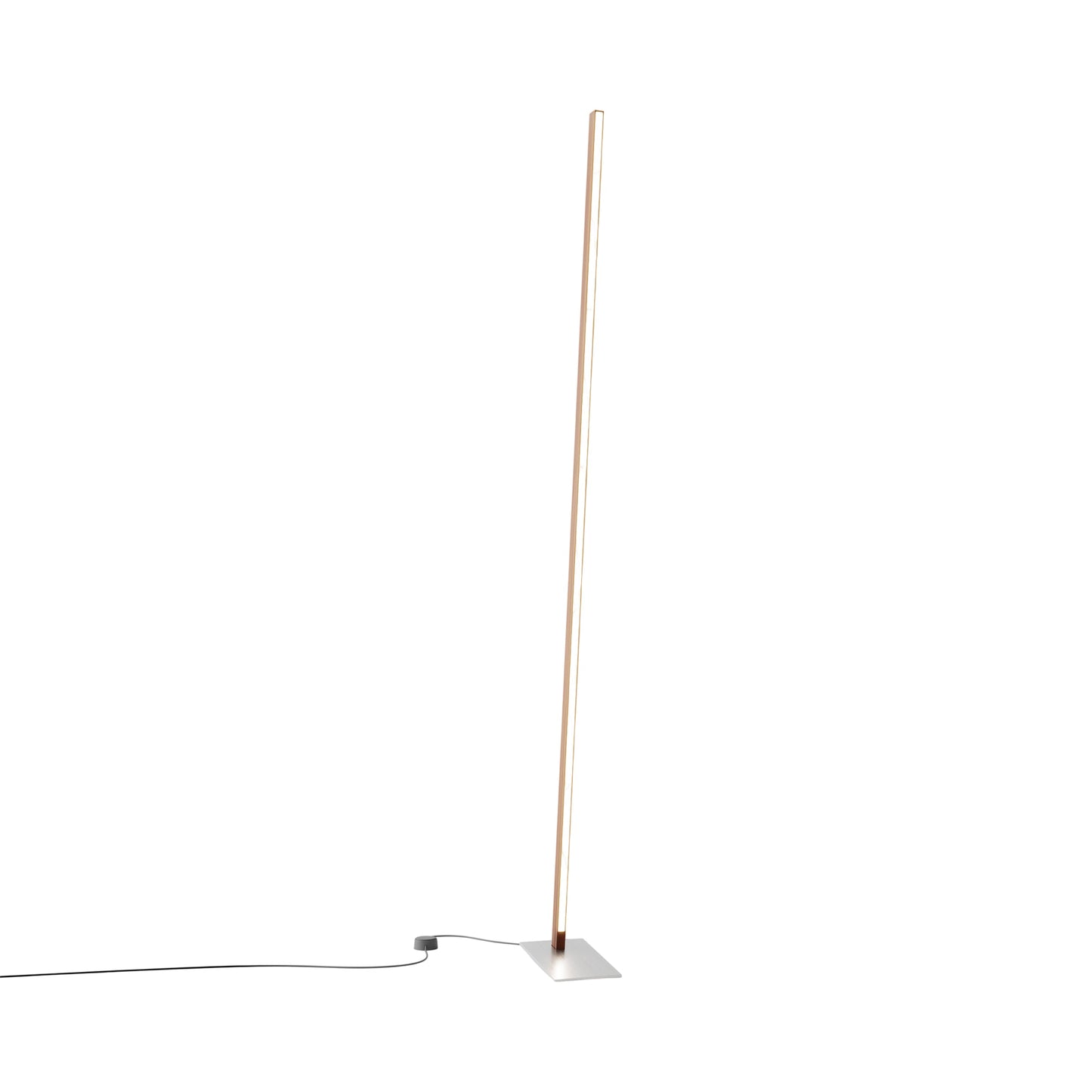 Torch LED Floor Lamp in Water Tower Redwood/Brushed Nickel.