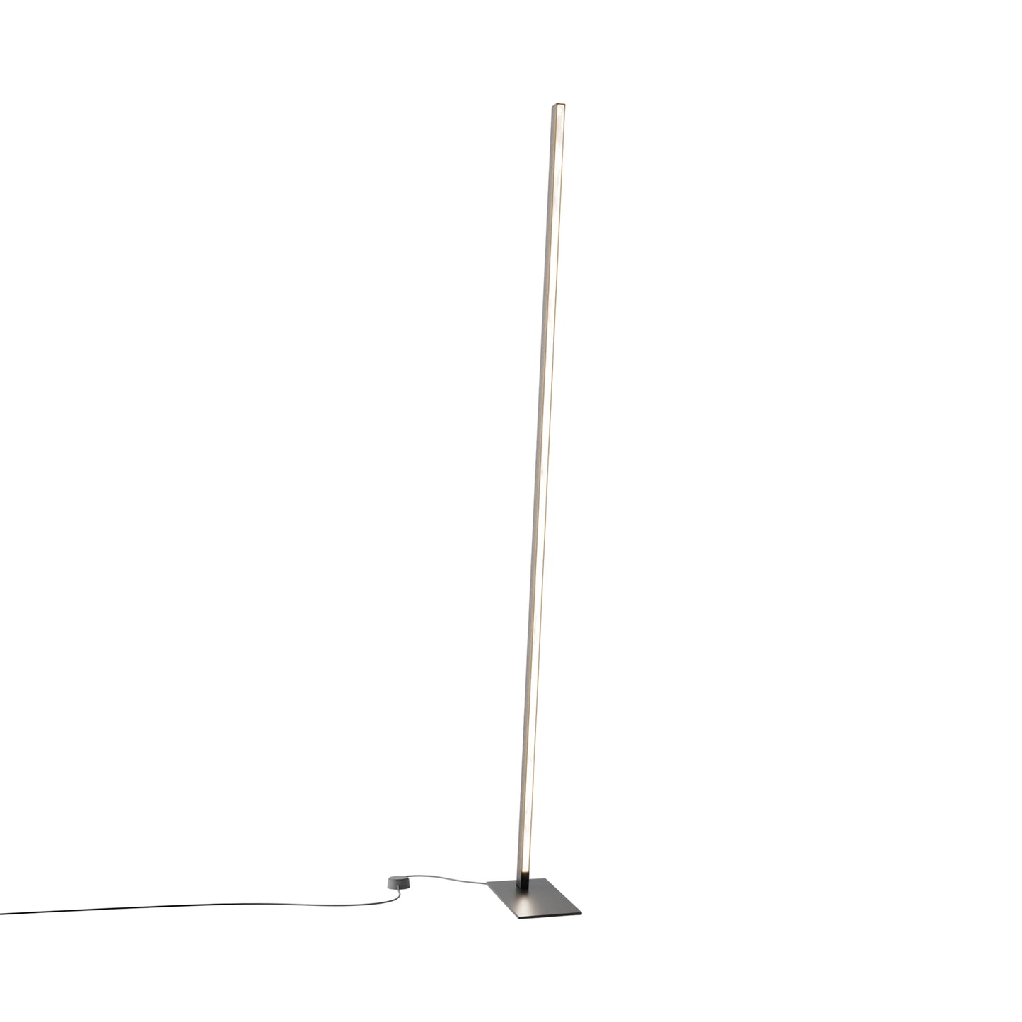 Torch LED Floor Lamp in Ebonized Oak/Matte Black.