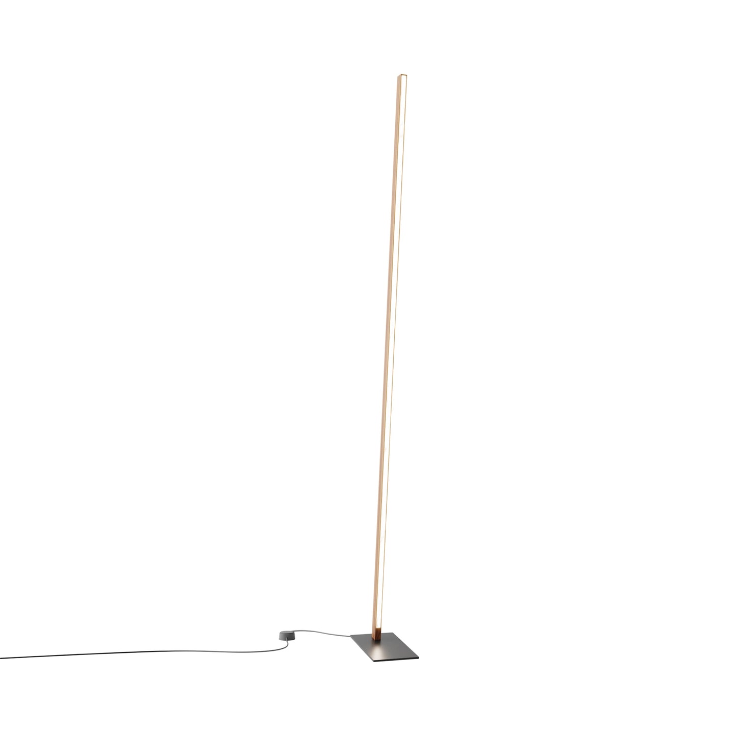 Torch LED Floor Lamp in Water Tower Redwood/Matte Black.
